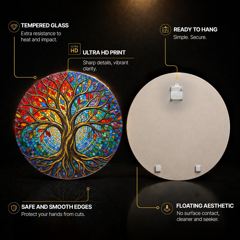 Celestial Tree Of Life with walnut frame