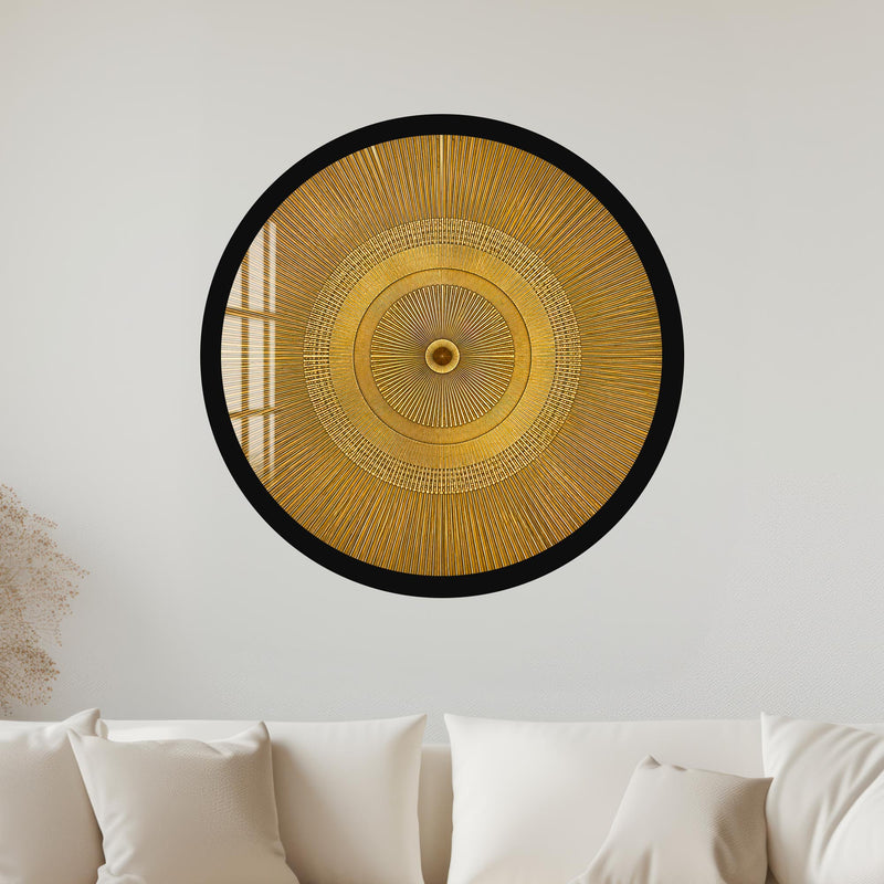 Golden Ray Disc with black frame