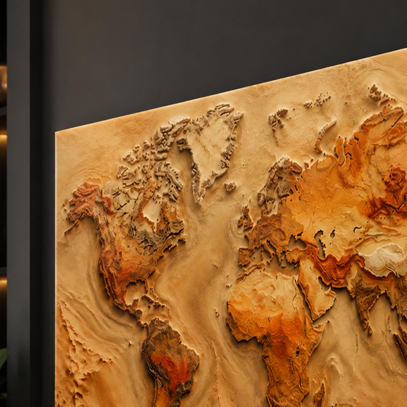 Carved Earth Map lifestyle view