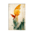 Artronauts Glass Print Flight Toward The Sun Glass Wall Art