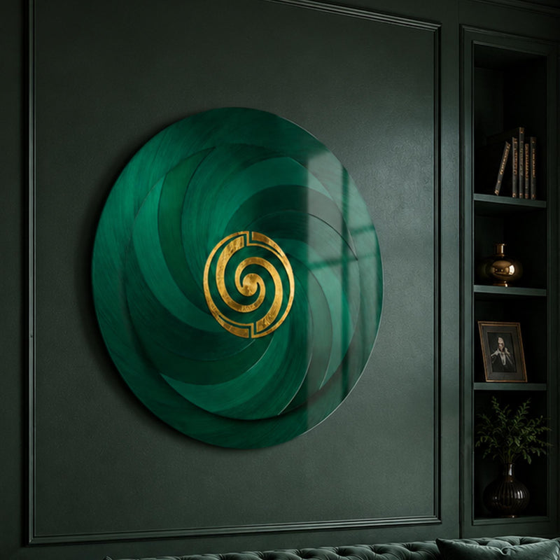 Emerald Spiral close-up angled detail