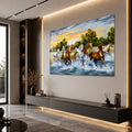 Horses Running Through Water angled lifestyle view