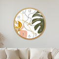 Botanical Linework with gold frame