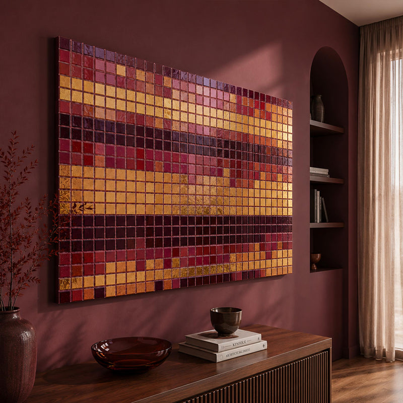 Crimson Mosaic Rhythm lifestyle view