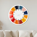 Colour Block Numerals with white frame