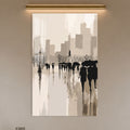 Rainy City Promenade in a modern room