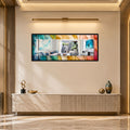 Prismatic Leaf Mosaic with black frame