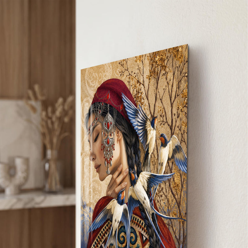 Artronauts Glass Print Swallows and the Nomad Glass Wall Art