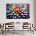 Artronauts Glass Print Colourful Abstract Flower