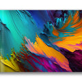 Artronauts Glass Print Colourful Abstract Painting