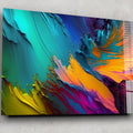 Artronauts Glass Print Colourful Abstract Painting