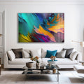 Artronauts Glass Print Colourful Abstract Painting