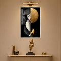 Golden Elegance with silver frame