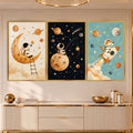 Little Astronaut Space Adventure with gold frame