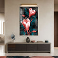Midnight Magnolias with silver frame