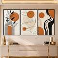 Terracotta Abstract with black frame