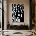 Artronauts Glass Print 12x18 cm | 4.7"x7.1" / Walnut The 3D Audience Glass Wall Art