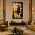Crimson Hat Elegance lifestyle view