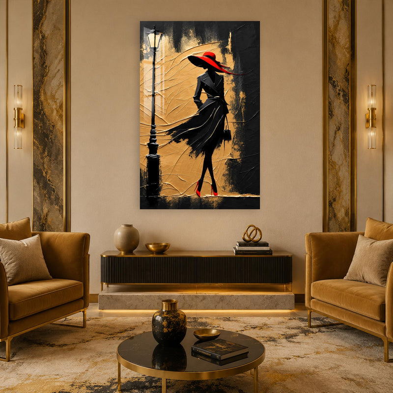 Crimson Hat Elegance lifestyle view