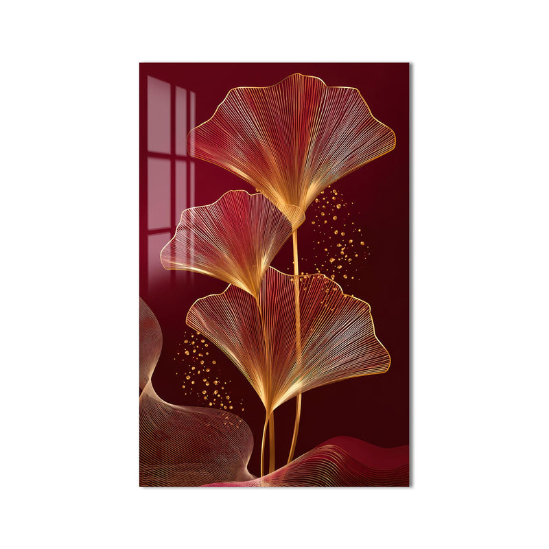 Golden Ginkgo Elegance product shot on white background