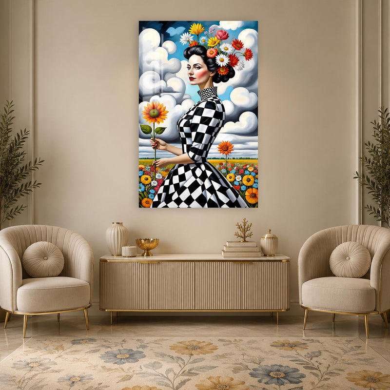 Checkered Floral Muse lifestyle view