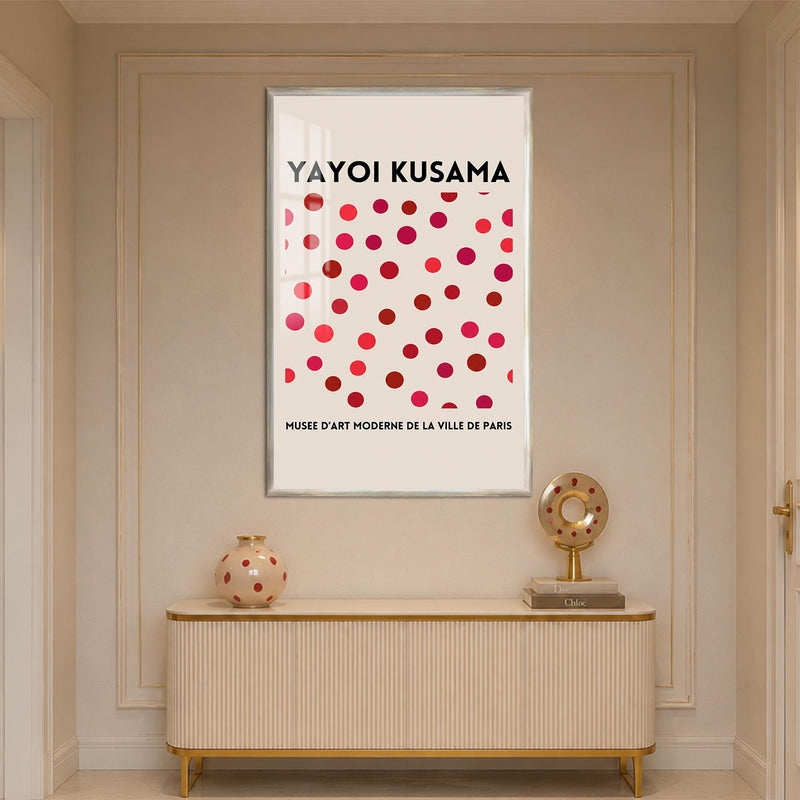 Kusama Dot Symphony with silver frame