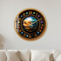Cosmic Planetarium with gold frame
