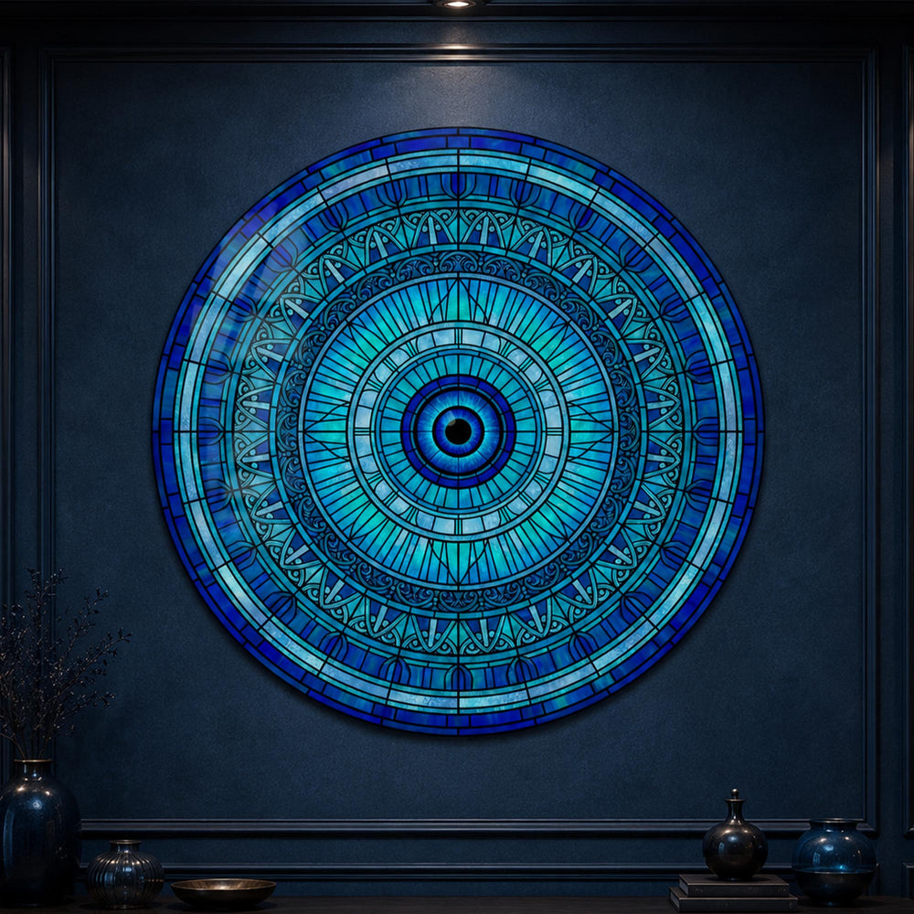 Turquoise Filigree Evil Eye Mandala lifestyle view