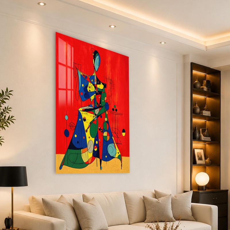 Crimson Abstract Muse lifestyle view