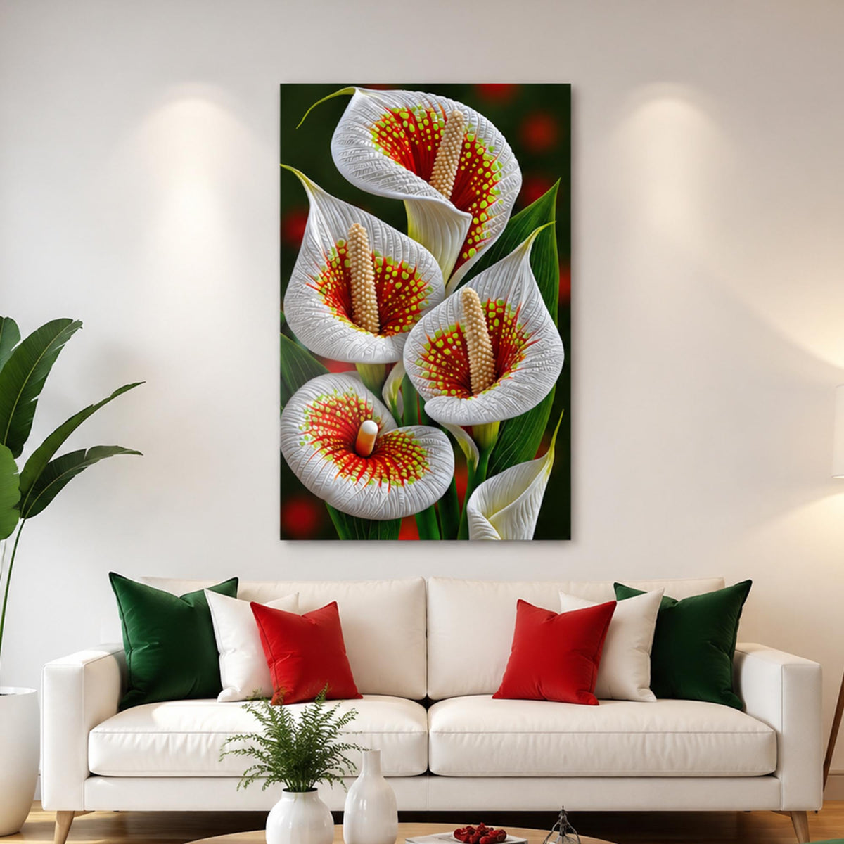 Crimson Calla Lilies lifestyle view