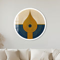 Golden Flame Horizon with white frame