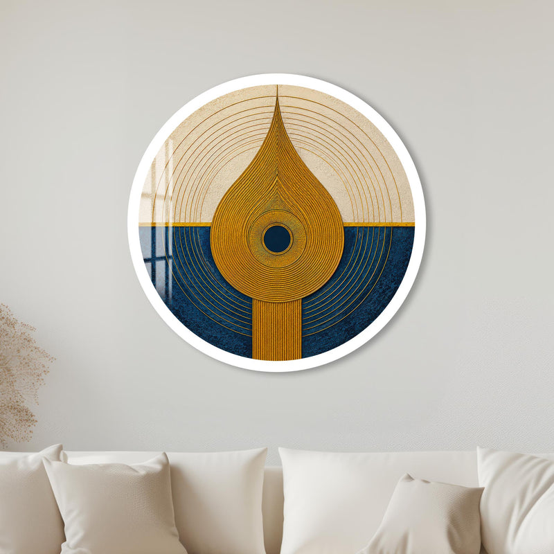 Golden Flame Horizon with white frame