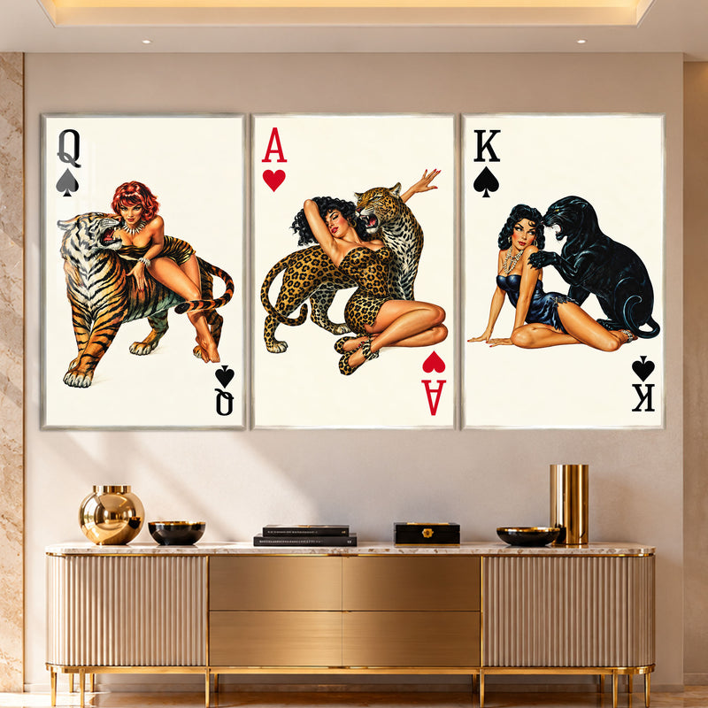 Wild Card Glamour with silver frame