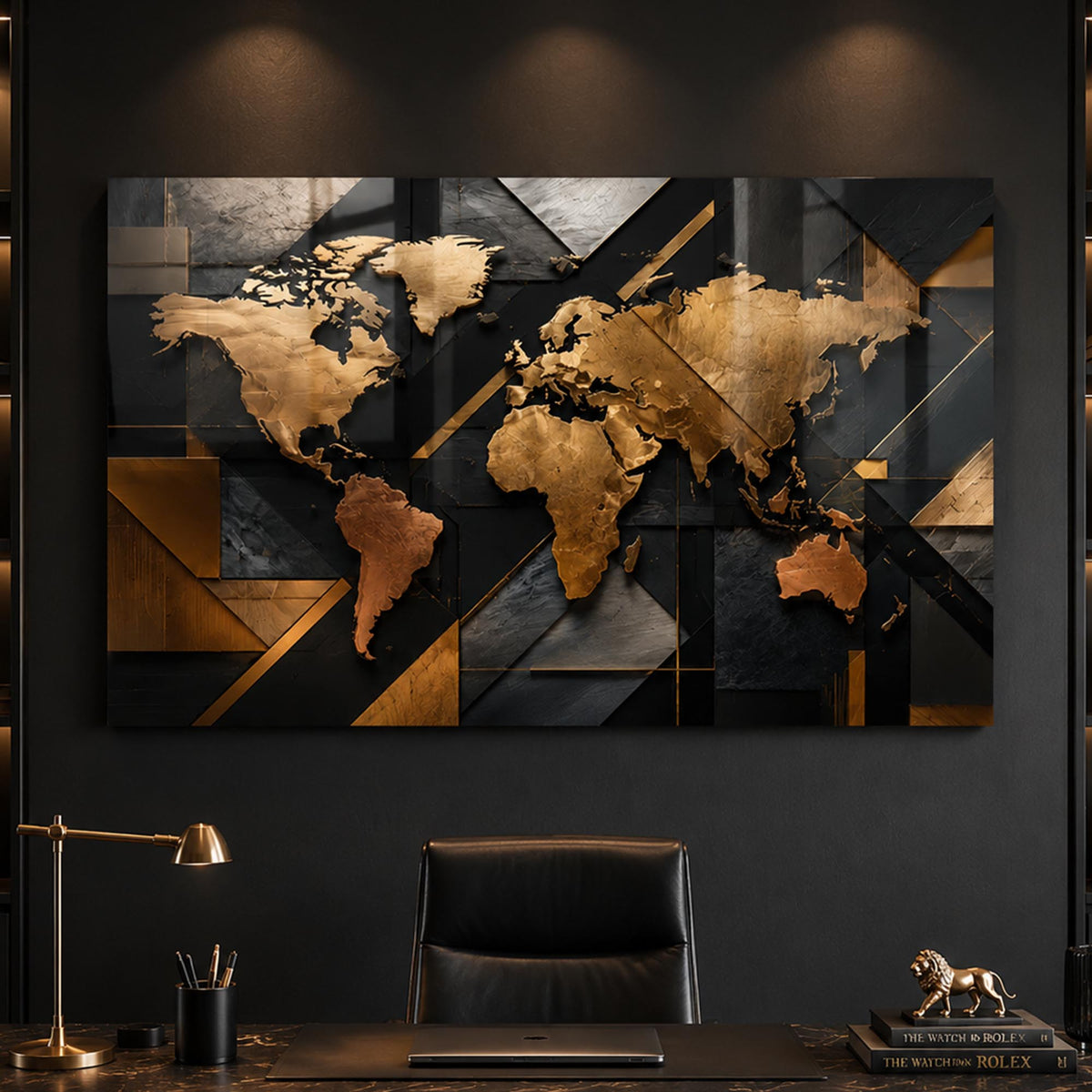 Gilded World Atlas lifestyle view