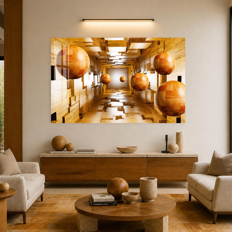 Wooden Sphere Corridor lifestyle view