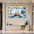 Glacial Prism with gold frame