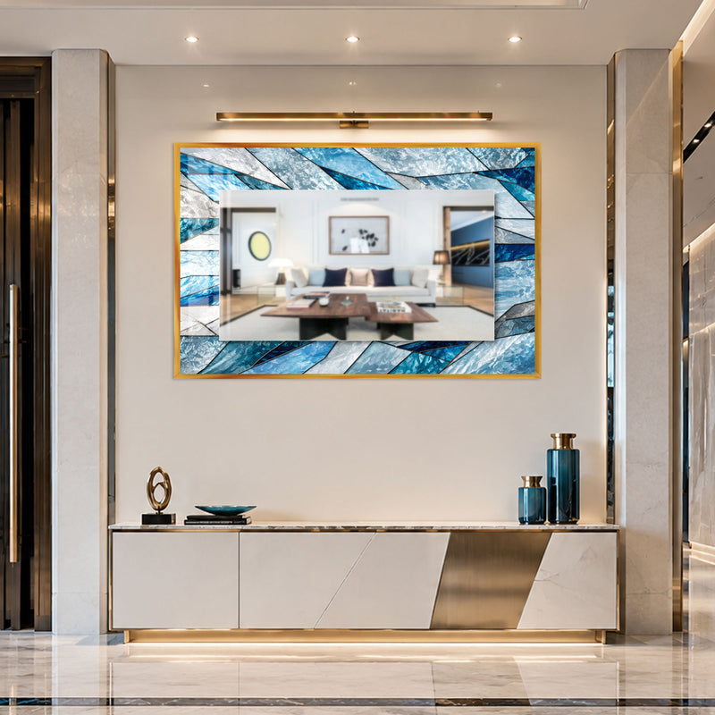 Glacial Prism with gold frame