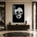 Artronauts Glass Print 12x18 cm | 4.7"x7.1" / White Crystal Skull Glass Wall Art