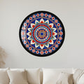 Sapphire Mosaic Mandala with black frame