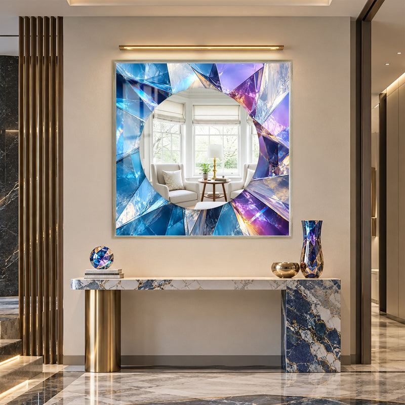 Prismatic Crystal Halo with white frame