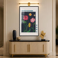 Dotted Garden Blooms with black frame