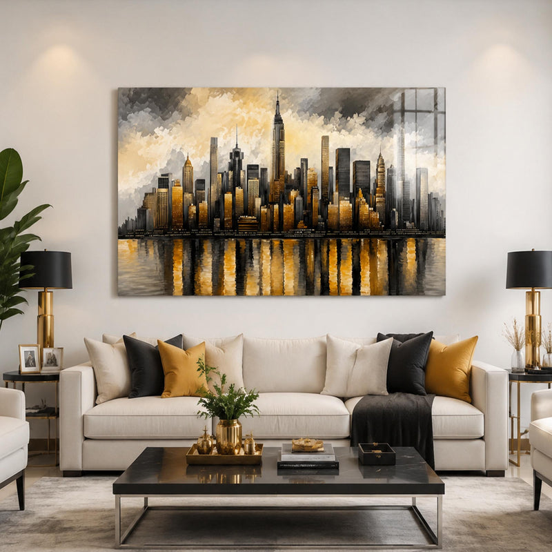 Golden Manhattan Reflections lifestyle view