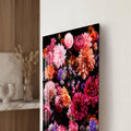 Artronauts Glass Print Midnight Dahlia Garden Glass Wall Art