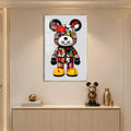 Pop Art Toy Bear with silver frame