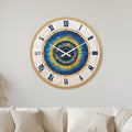 Blue Mosaic Roman with gold frame