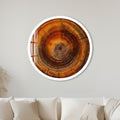 Timeless Tree Rings with white frame