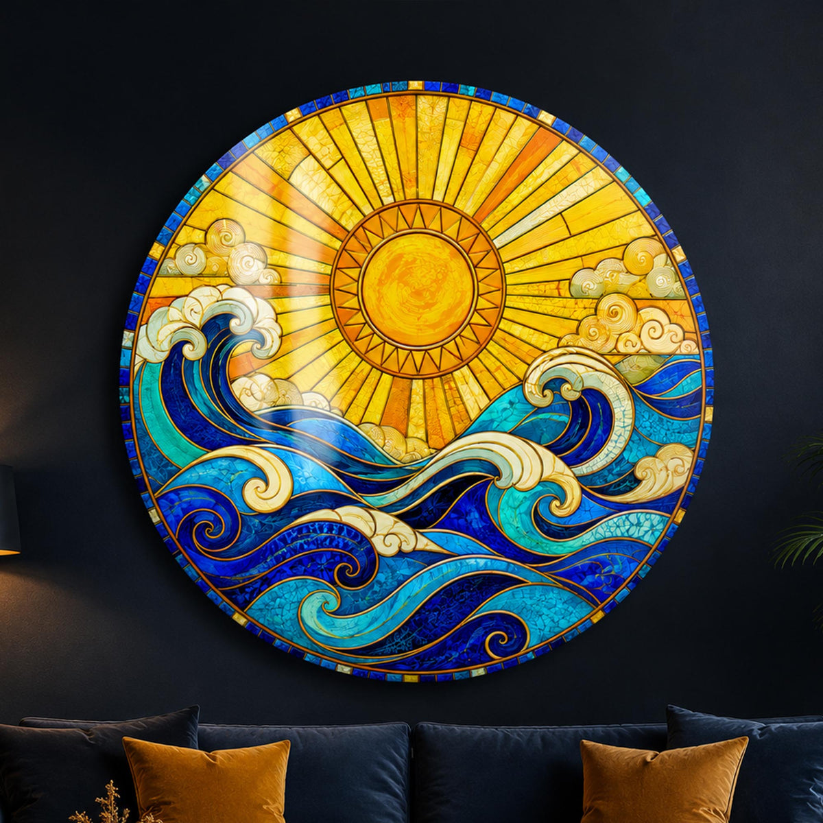 Radiant Ocean in a modern room