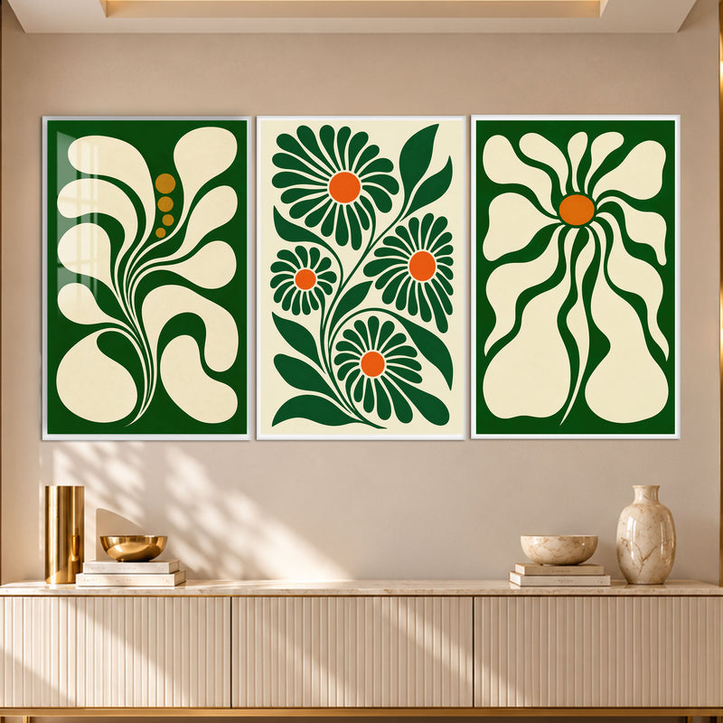 Retro Botanical with white frame
