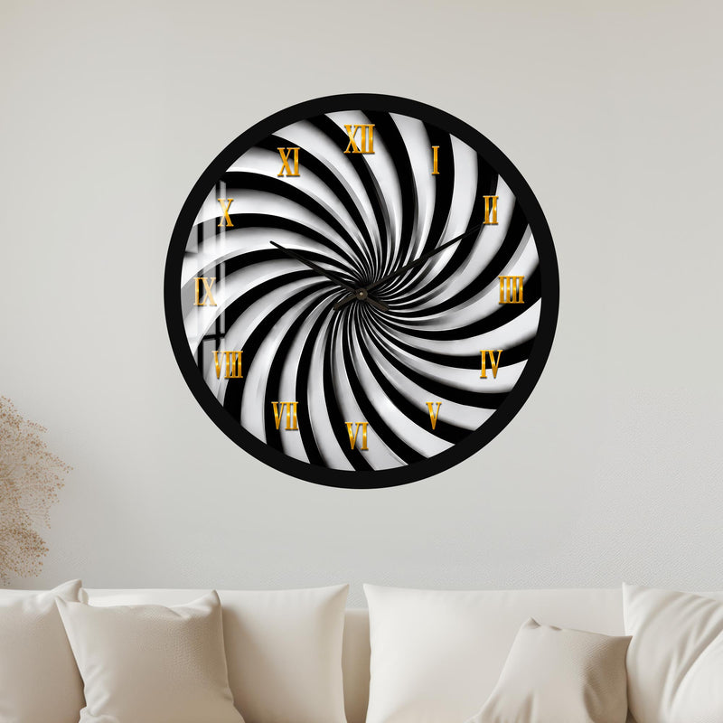 Monochrome Spiral with black frame