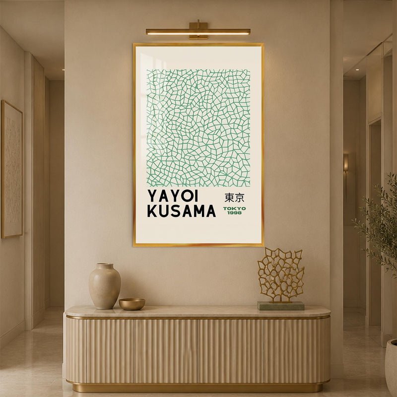 Tokyo Mosaic Lines with gold frame